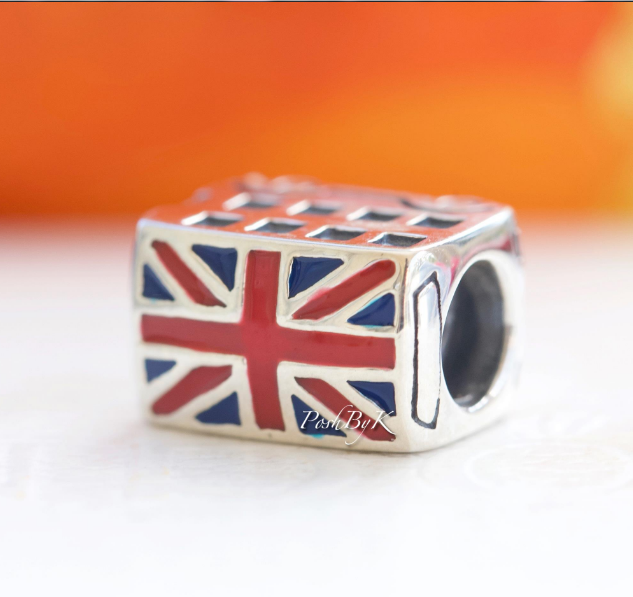 Union Jack London Bus Charm 791049ER * Retired* - jewelry, beads for charm, beads for charm bracelets, charms for diy, beaded jewelry, diy jewelry, charm beads