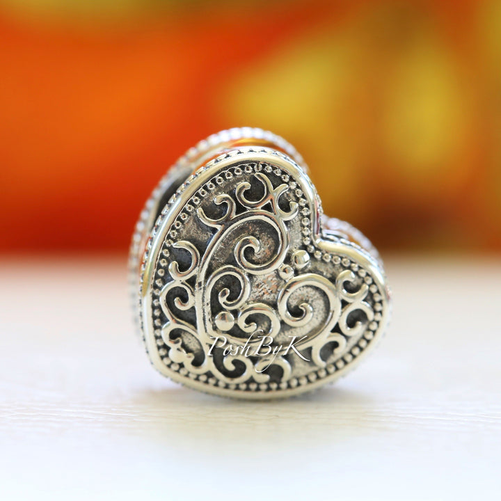 Enchanted Heart Clip Charm 797024 -  jewelry, beads for charm, beads for charm bracelets, charms for diy, beaded jewelry, diy jewelry, charm beads