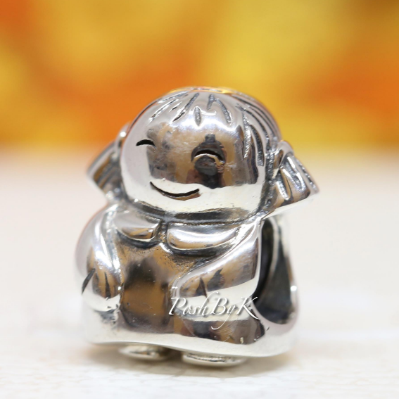 Girl Bead Charm 790375 - jewelry, beads for charm, beads for charm bracelets, charms for diy, beaded jewelry, diy jewelry, charm beads 