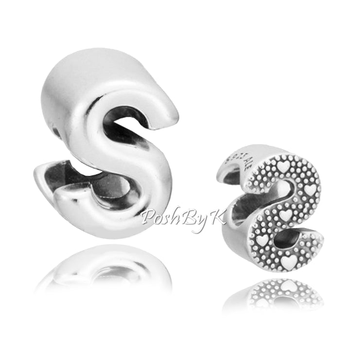 Letter S Alphabet Reversible Charm 797473 - jewelry, beads for charm, beads for charm bracelets, charms for diy, beaded jewelry, diy jewelry, charm beads 