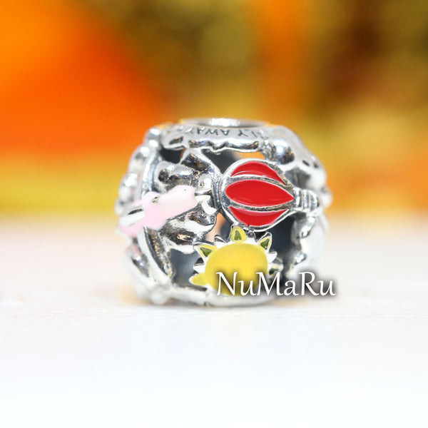 Fly Away Rainbow Sky & Travel Charm 791695C01 - NUMARU