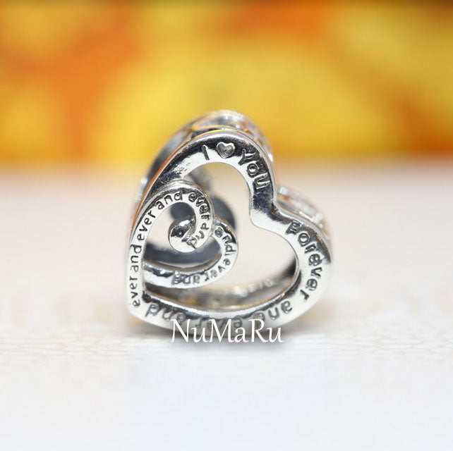 Entwined Infinite Hearts Charm 790800C00 - NUMARU