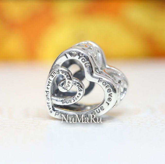 Entwined Infinite Hearts Charm 790800C00 - NUMARU