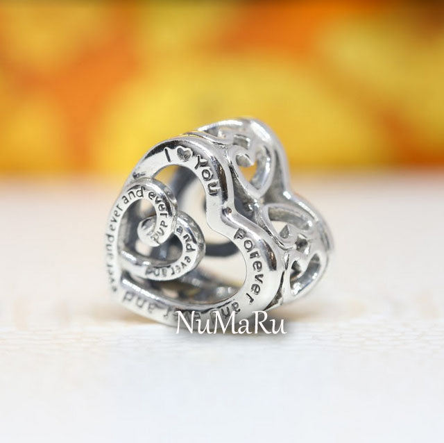 Entwined Infinite Hearts Charm 790800C00 - NUMARU