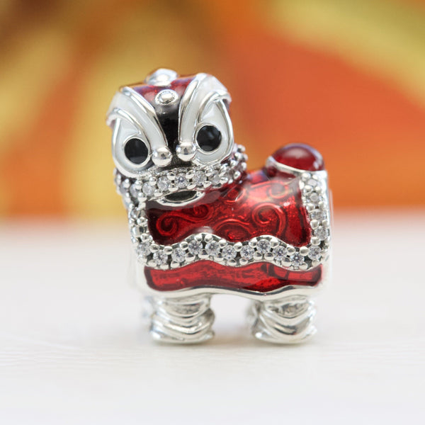 Chinese Lion Charm 792043CZ, jewelry, beads for charm, beads for charm bracelets, charms for diy, beaded jewelry, diy jewelry, charm beads