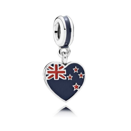 New Zealand Heart Flag Charm 791511ENMX - NUMARU